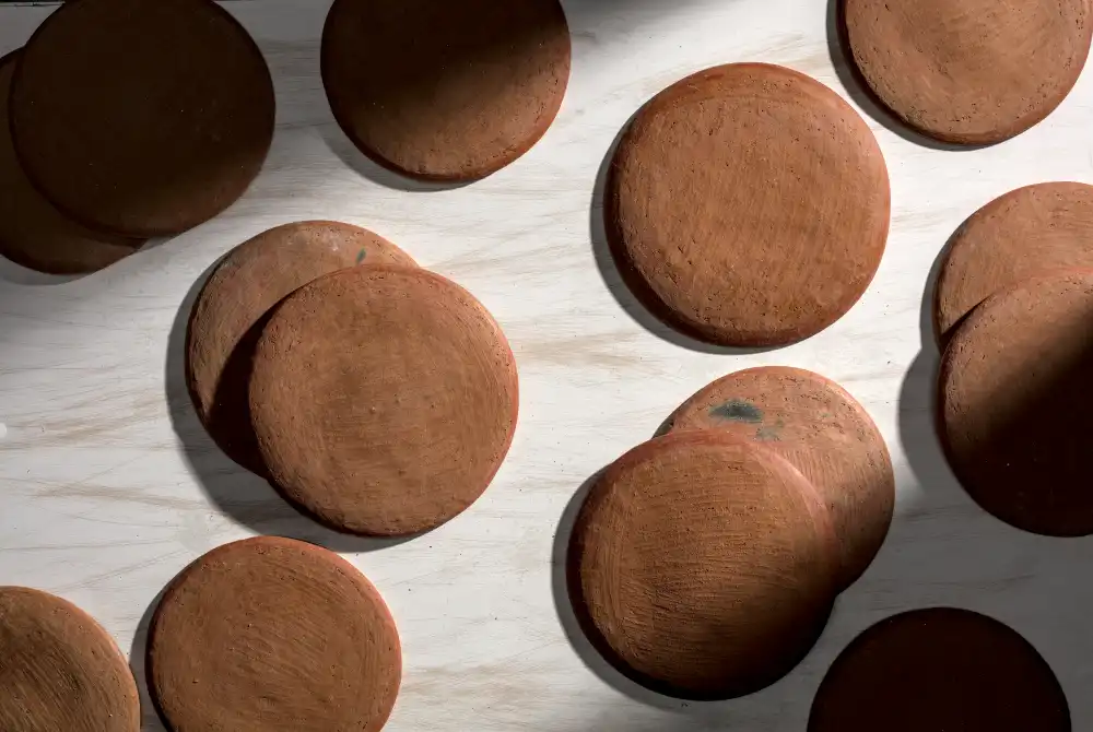 Small comal made from red clay in San Marcos Tlapazola, Oaxaca.