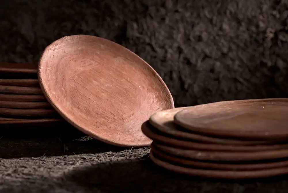 Small comal made from red clay in San Marcos Tlapazola, Oaxaca.