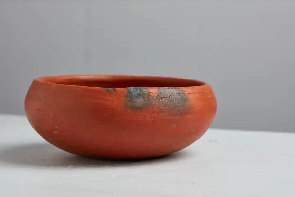 Medium bowl made from red clay in San Marcos Tlapazola, Oaxaca.