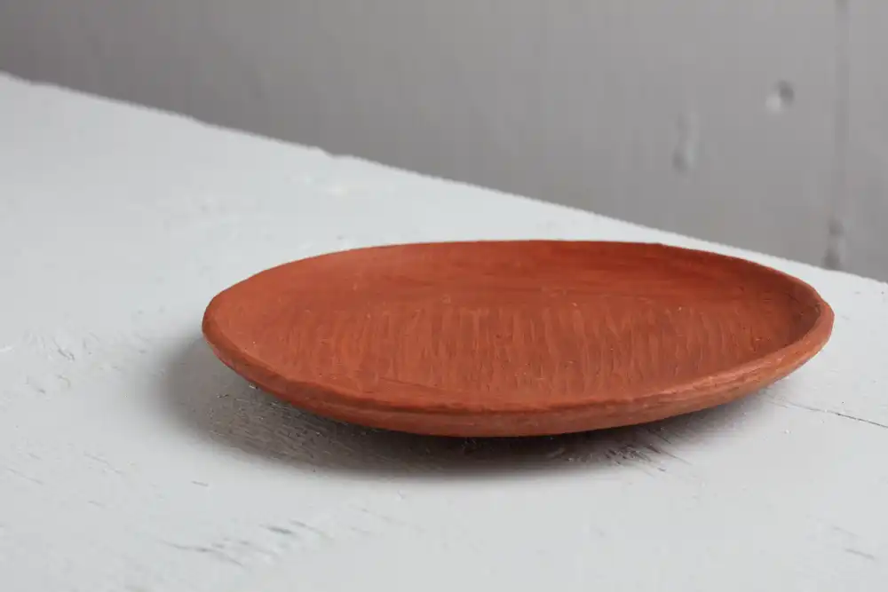 Side plate made from red clay in San Marcos Tlapazola, Oaxaca.